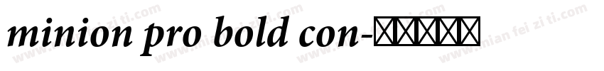 minion pro bold con字体转换